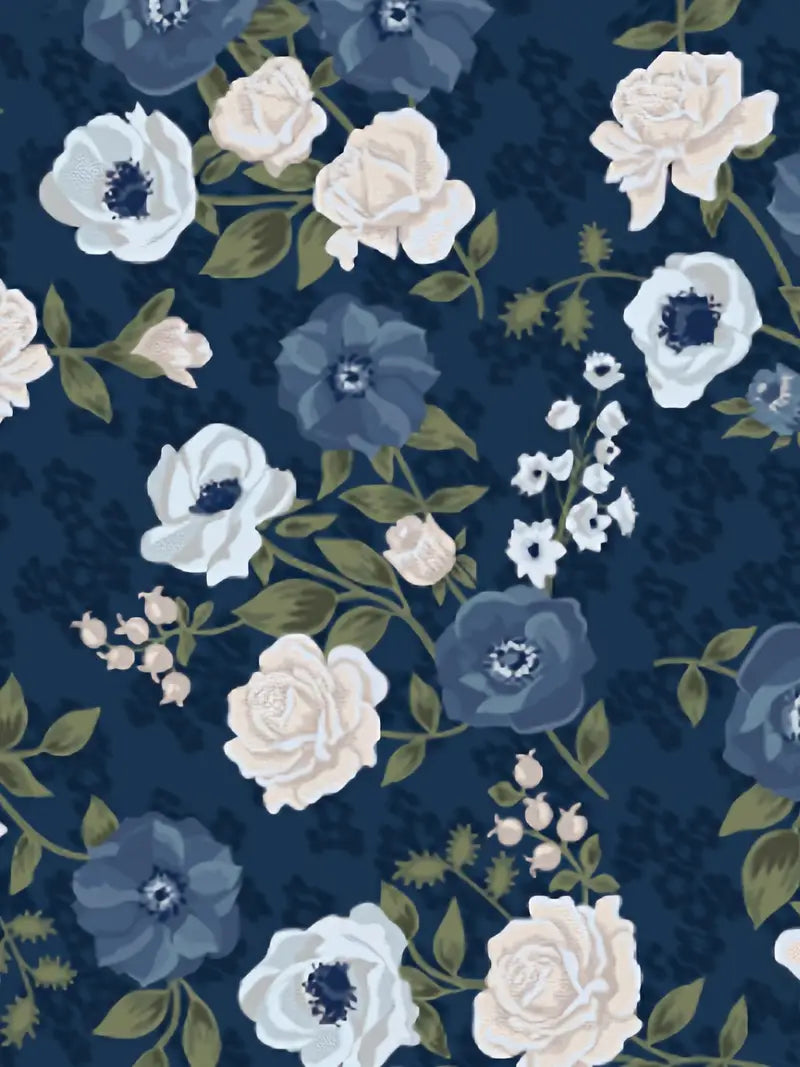 Vintage Floral Art Print Casual Shirt with Pocket